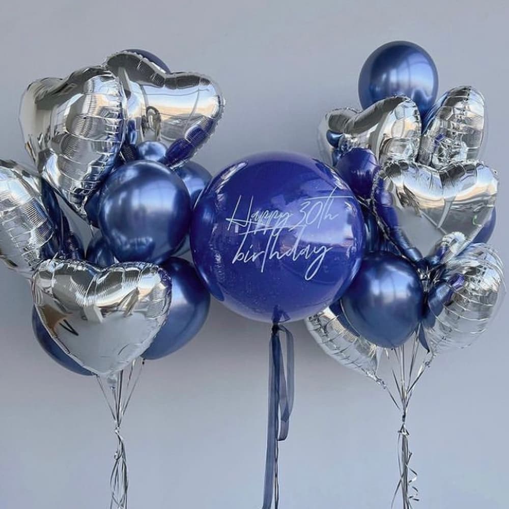 Кульки з гелієм на день народження коханого