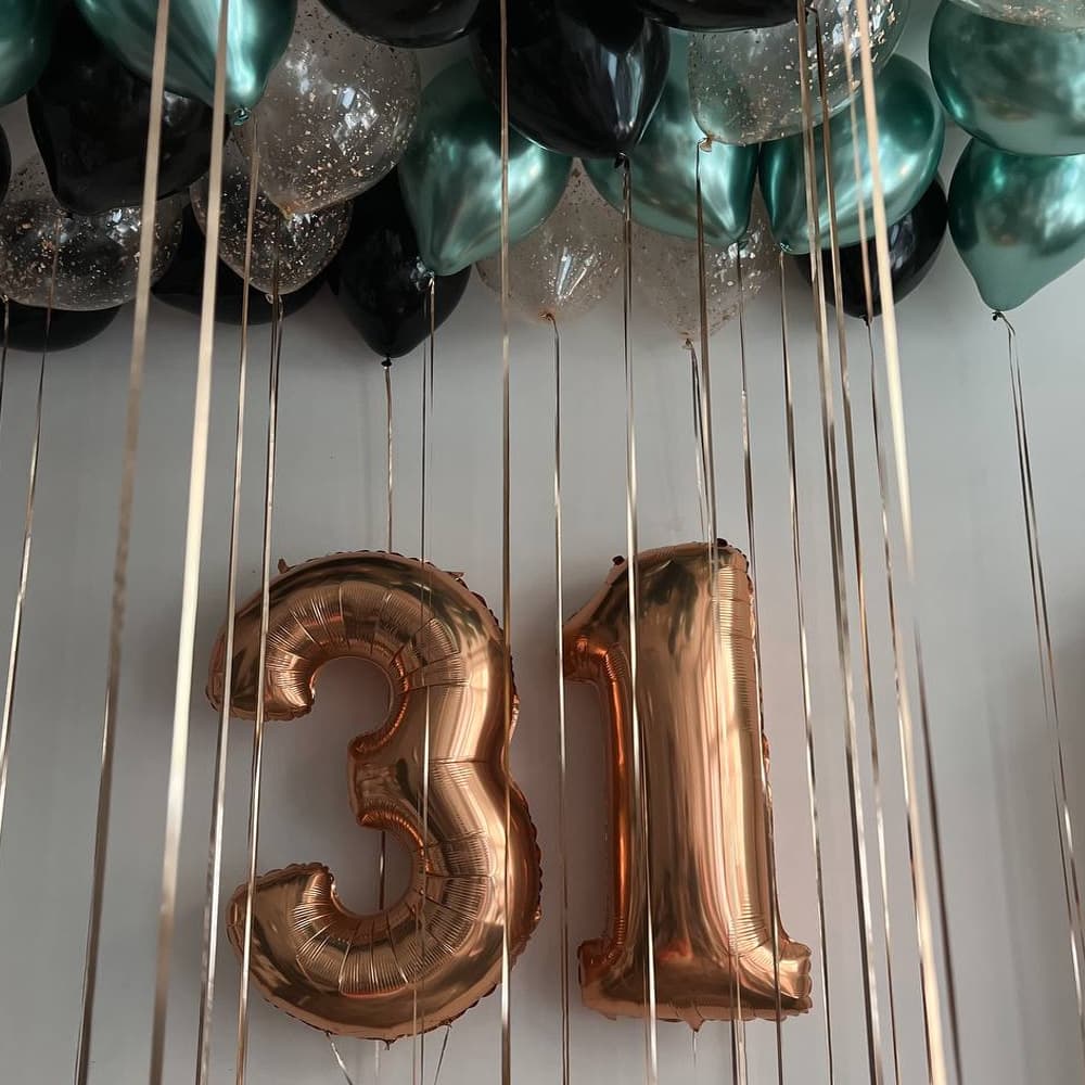 Кульки з гелієм з цифрами
