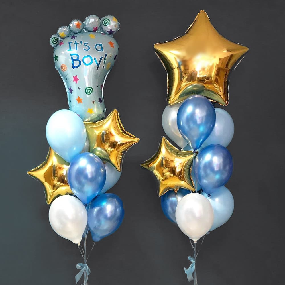 Повітряні кульки на виписку хлопчика