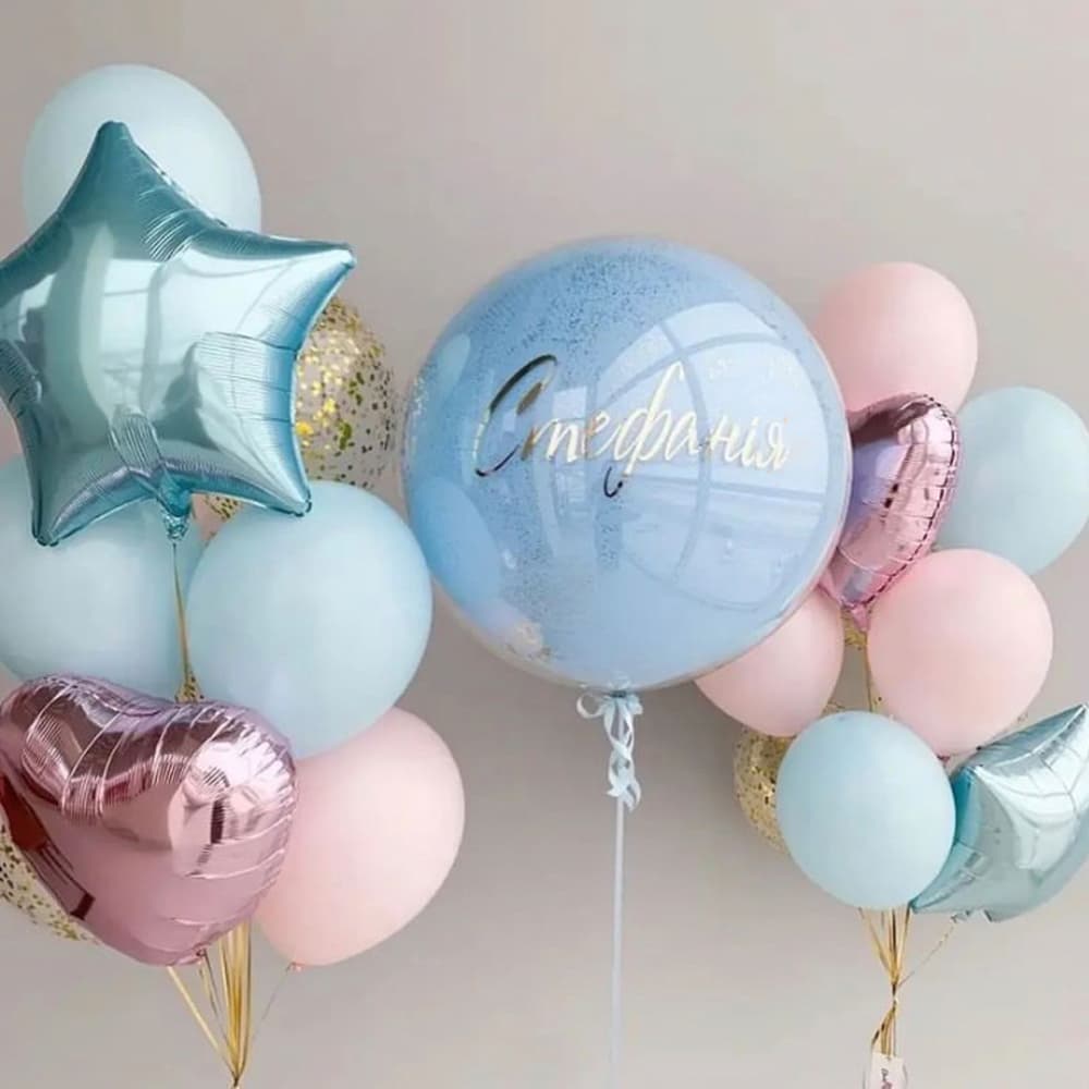 Повітряні кульки для дівчинки: рожеві та блакитні