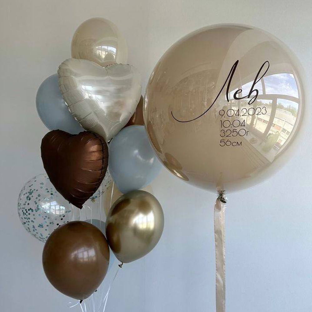 Повітряні кульки на виписку: зріст, вага, час, ім’я