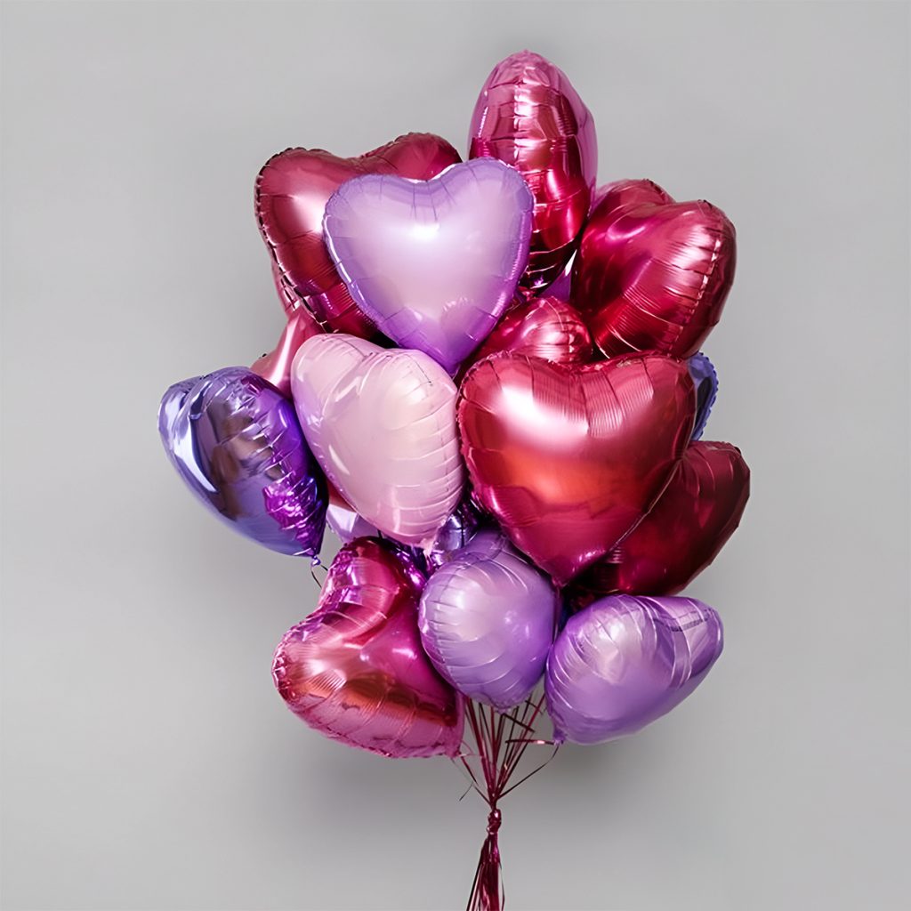 Готовий набір для коханої «Love in the Air» 15 кульок-сердець