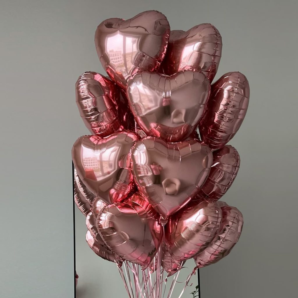 Кульки-серця рожеве золото: готовий ніжний подарунок для дівчини