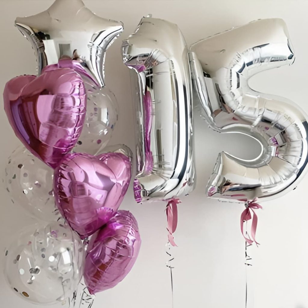 Кульки на день народження: зірки, серця, з конфеті та цифри