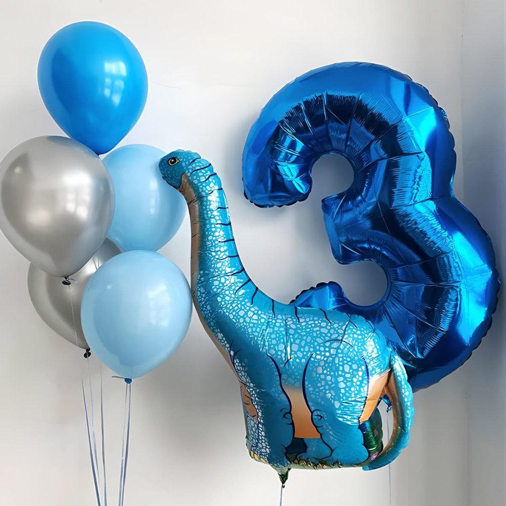 Гелієві кульки з динозавром