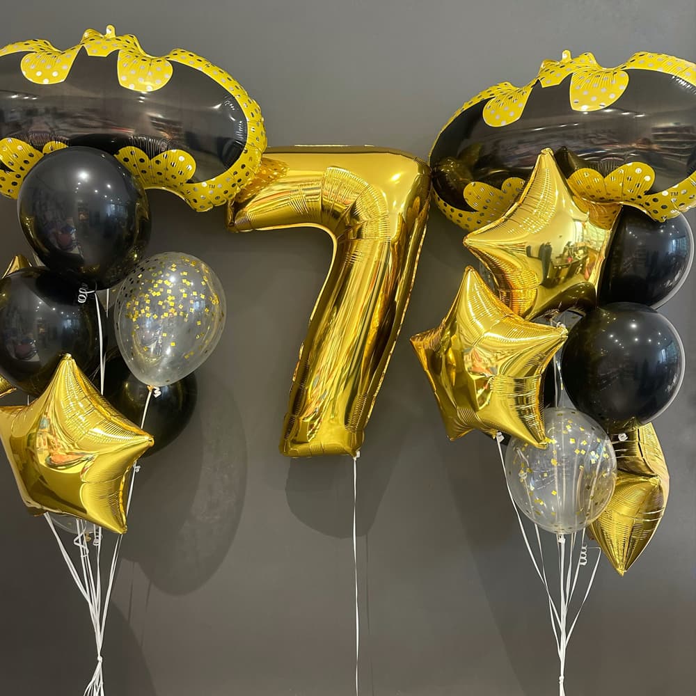 Гелеві кульки на день народження Бетмен