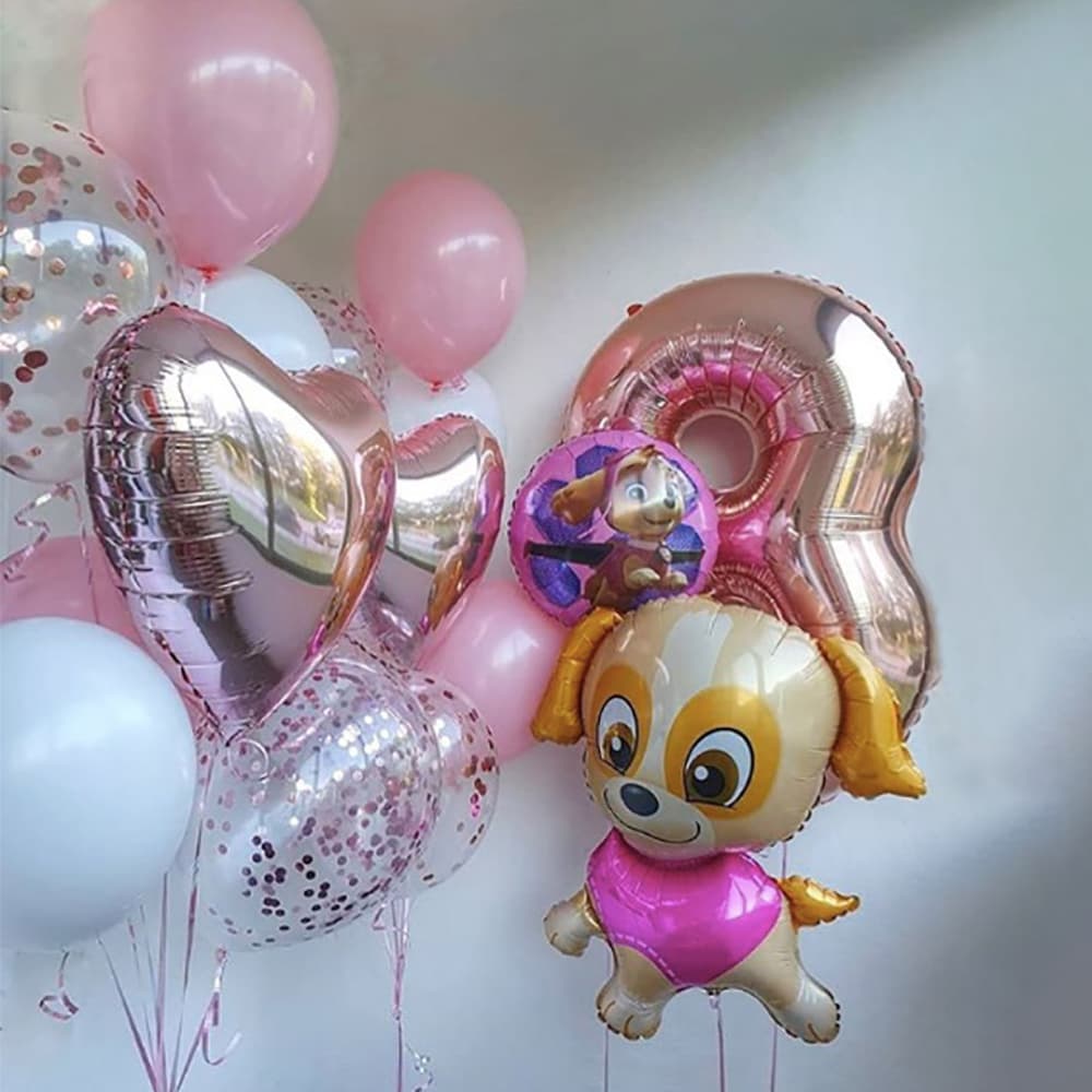 Повітряні кульки Щенячий Патруль рожеві