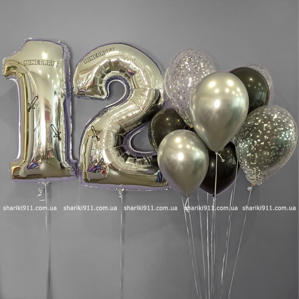 Шарики на день рождения MINECRAFT