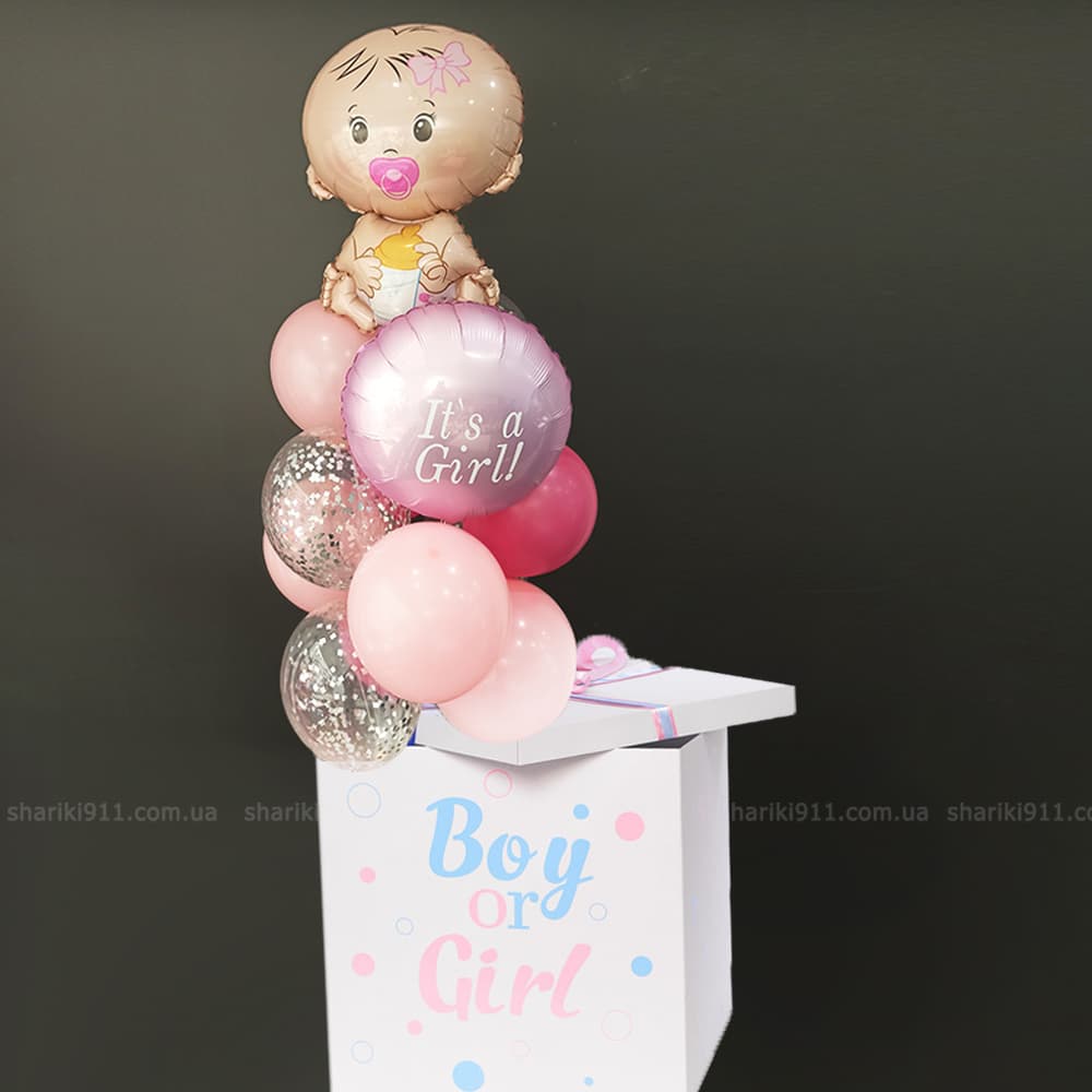 Коробка-сюрприз з кульками