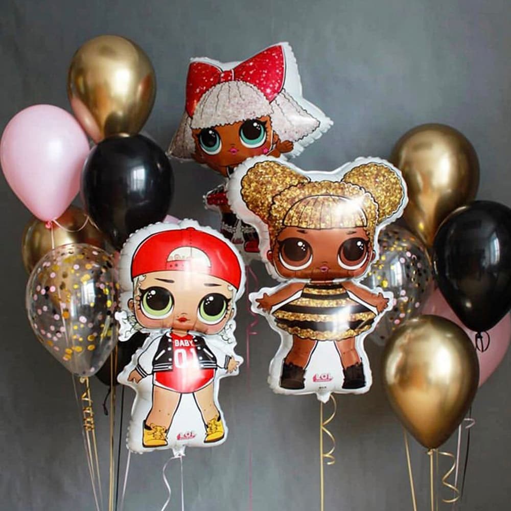 Шарики Куклы Лол на день рождения для девочки
