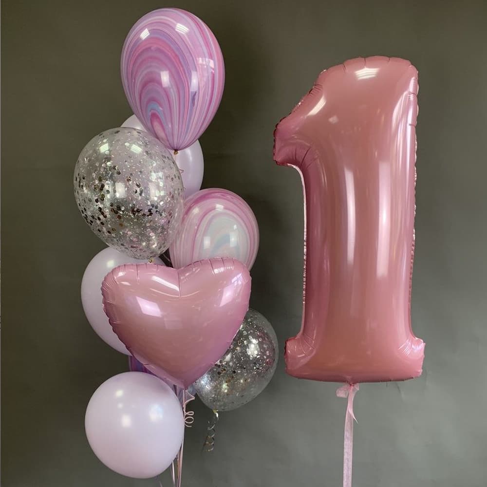 Кульки з гелієм на перший день народження