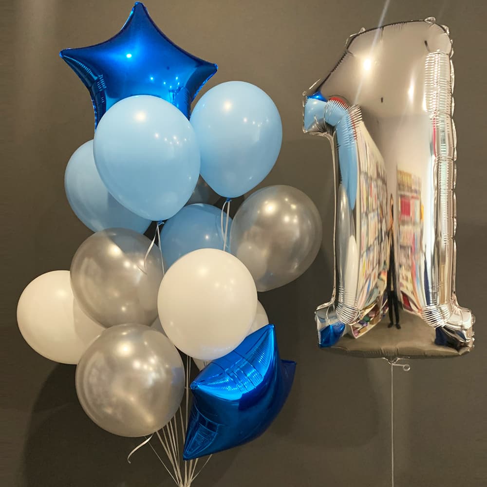 Оформлення кульками на рік хлопчикові