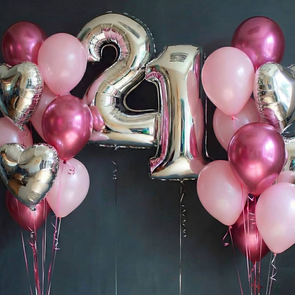 Кульки та цифри на день народження дівчині ‭«Sweet surprise»