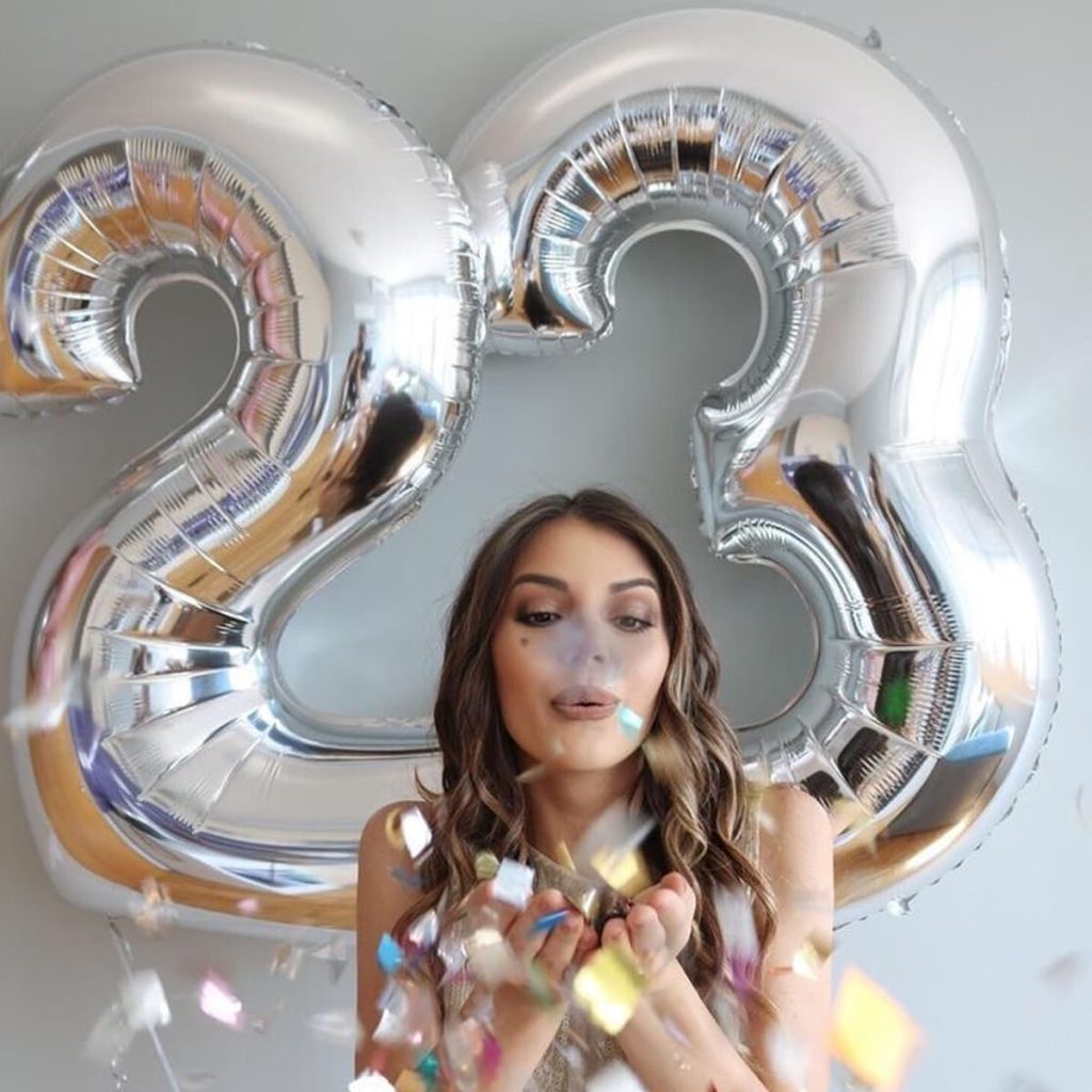 Кульки цифри на день народження (вік на вибір) +хлопавка у подарунок