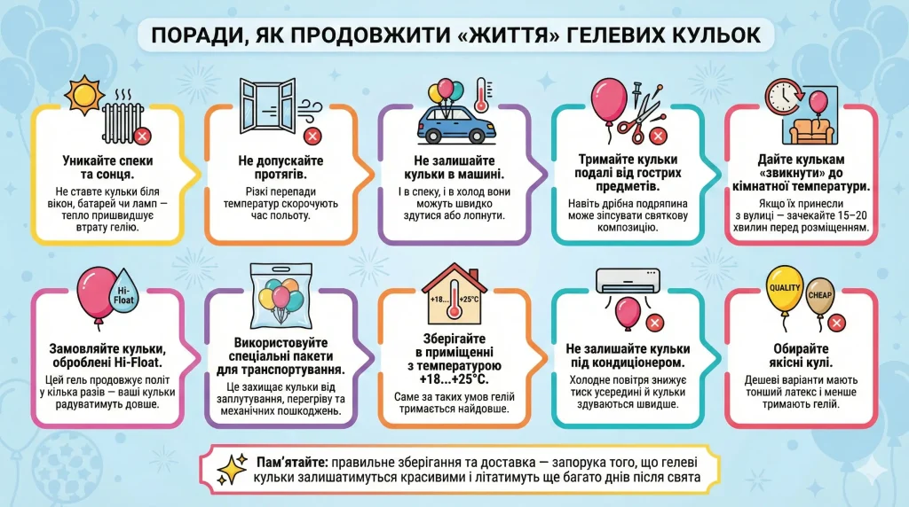 Як продовжити життя гелевих кульок: корисні поради