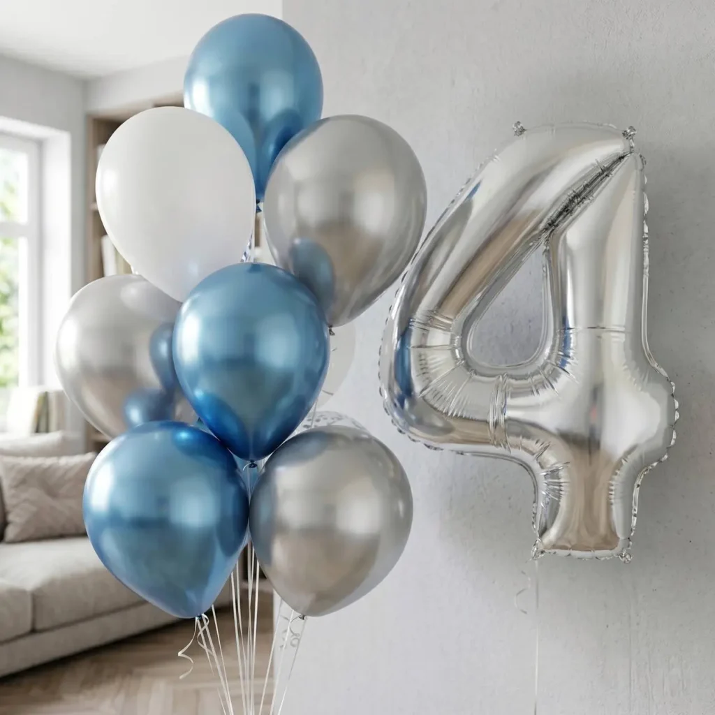 Гелієві кульки на день народження дитини з цифрою на вибір