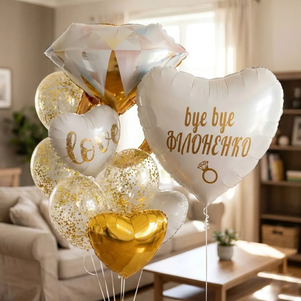 Гелієві кульки на вечірку нареченої