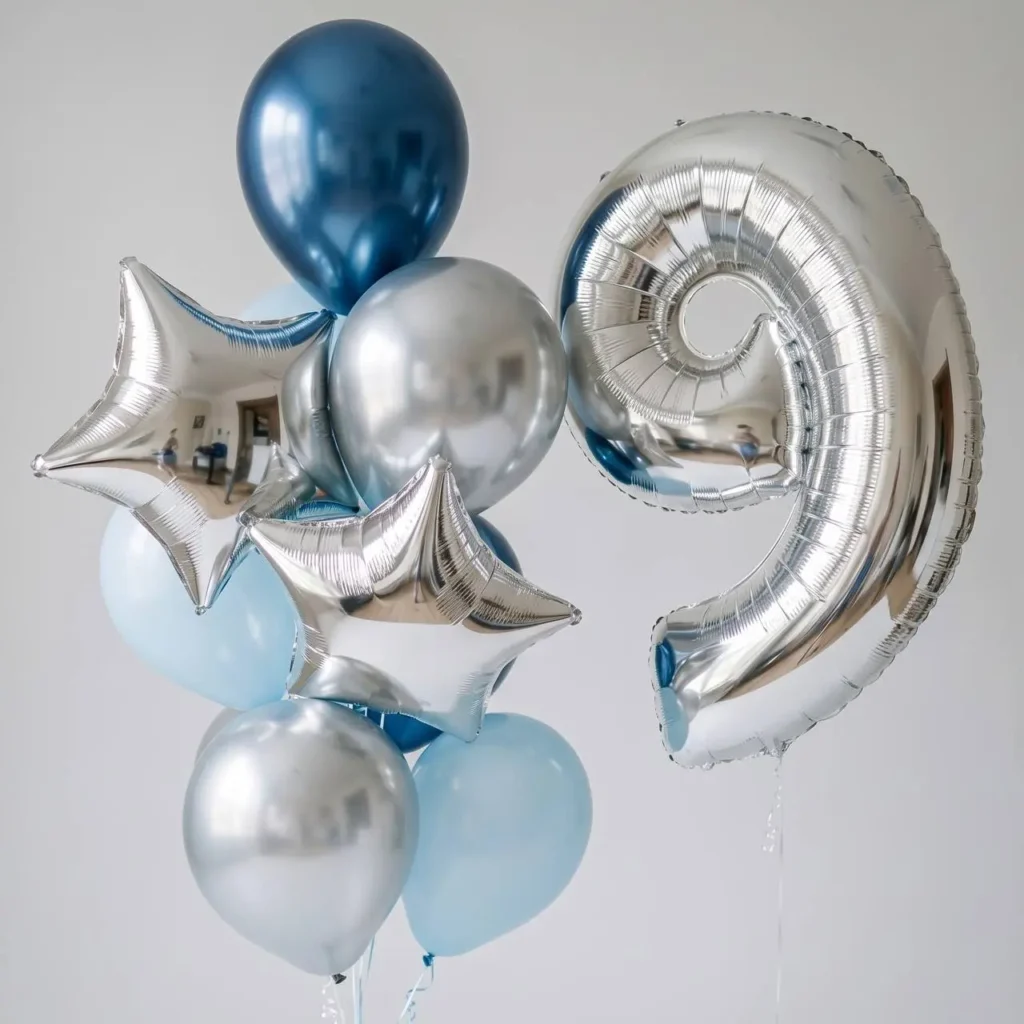 кульки на день народження для хлопчика з цифрою