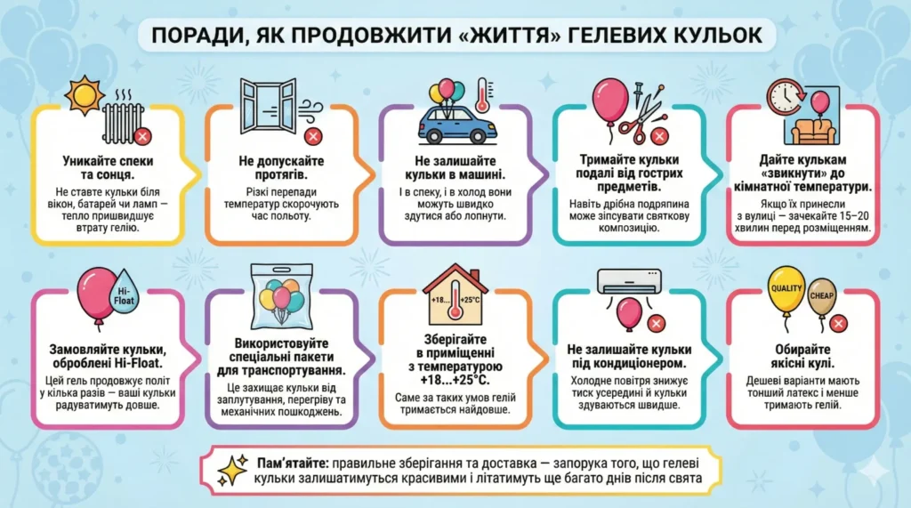 Подарунок 911: Як продовжити життя гелевих кульок корисні поради