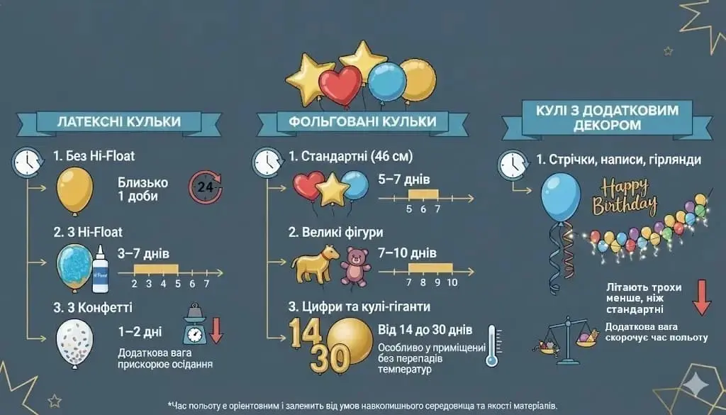 Подарунок 911: Скільки літають тримаються гелеві кульки