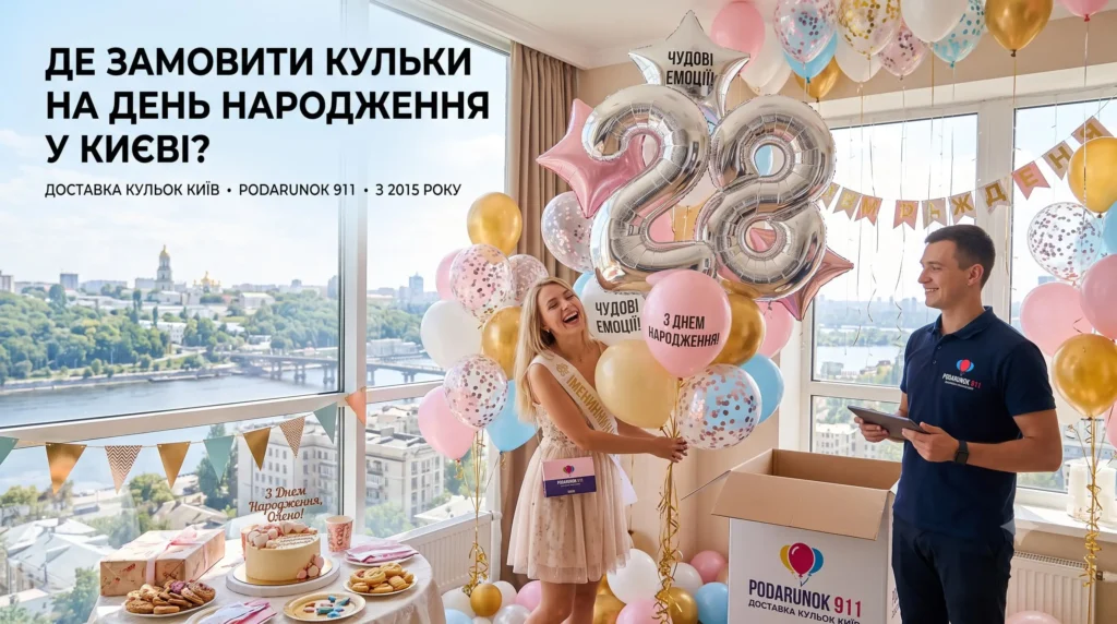Где заказать шарики на день рождения в Киеве: секреты идеального праздника